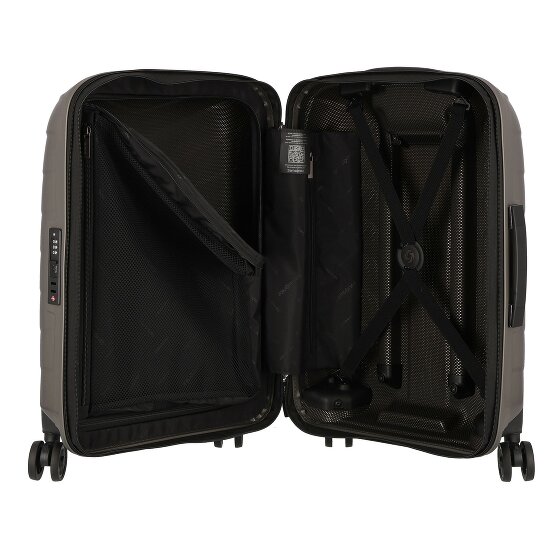 Samsonite Attrix 4 ruote Carrello della cabina 55 cm con piega di espansione