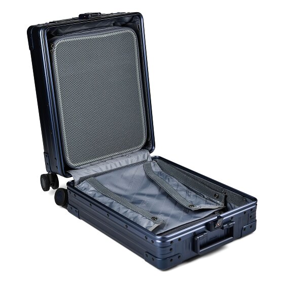 Aleon Trolley cabina Business a 4 ruote in Alluminio, 50 cm, con scomparto per laptop