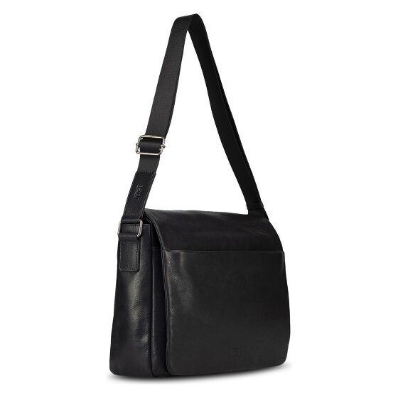 Jost Glasgow Valigetta Protezione RFID Vera Pelle 34 cm Vano porta PC