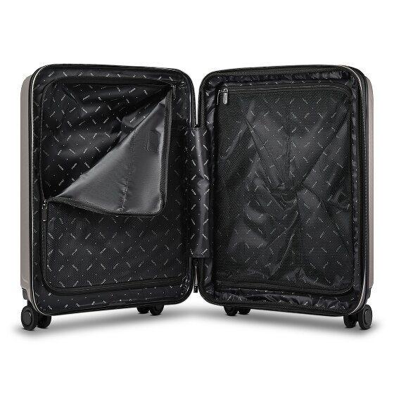 Redolz Set di valigie a 4 ruote Essentials14 Beautycase 4pcs con scomparto per laptop pieghevole ad espansione