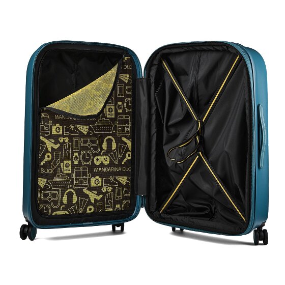 Mandarina Duck Logoduck + 4 ruote Carrello M 69 cm