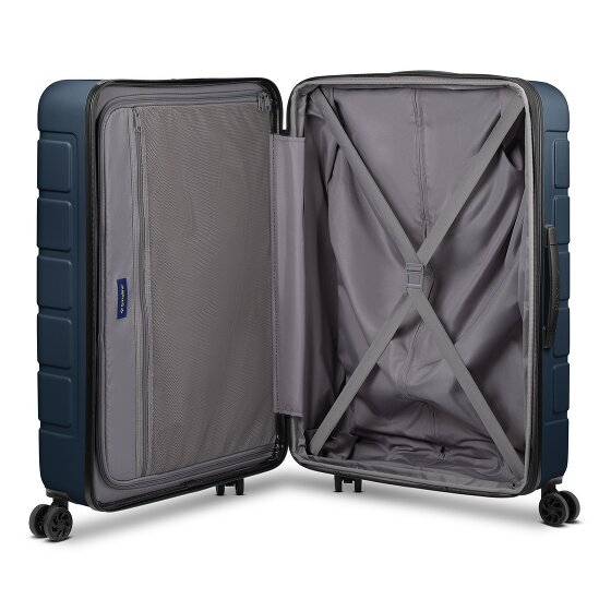 Saxoline Set di valigie Miami a 4 ruote S+L espandibile
