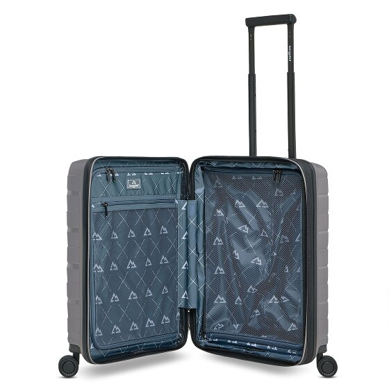 Bergpfeil Travel 4 ruote Carrello della cabina 55 cm Scomparto per laptop con piega di espansione