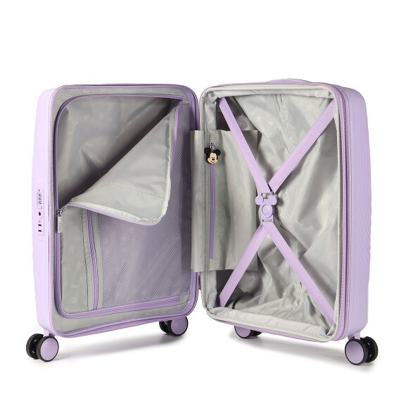 American Tourister Mickey Magic 4 ruote Carrello della cabina 55 cm con piega di espansione