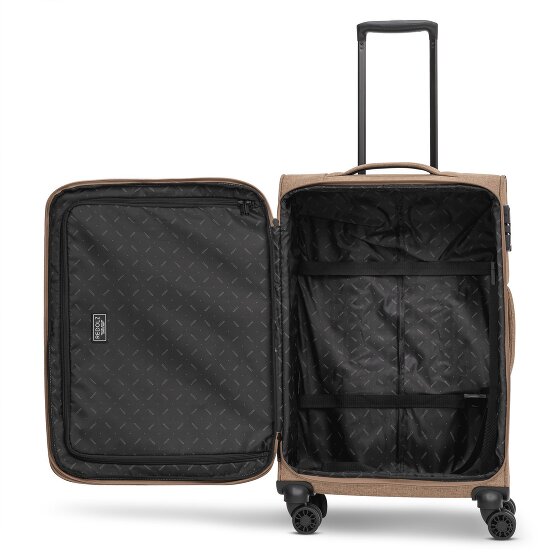 Redolz Essentials 12 THREE SET 4 ruote Set di valigie 3 pezzi con piega di espansione
