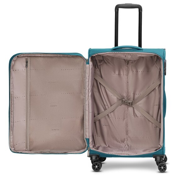 Stratic taska Trolley a 4 ruote M 65 cm con piega a espansione