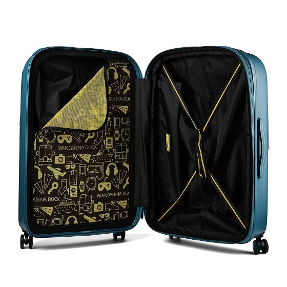 Mandarina Duck Logoduck + 4 ruote Carrello L 75 cm