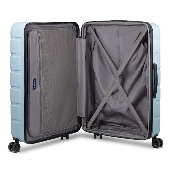 Saxoline Miami 4 ruote Set di valigie 2 pezzi con piega di espansione