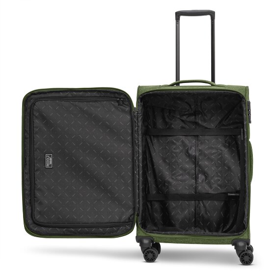 Redolz Essentials 12 THREE SET 4 ruote Set di valigie 3 pezzi con piega di espansione