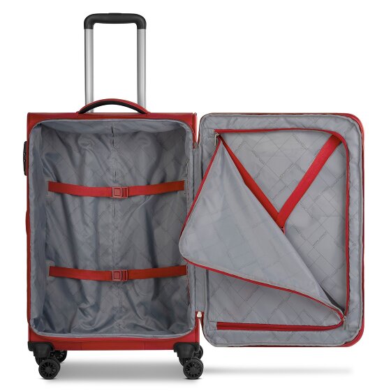 Worldpack Chicago 4 ruote Set di valigie 3 pezzi con piega di espansione