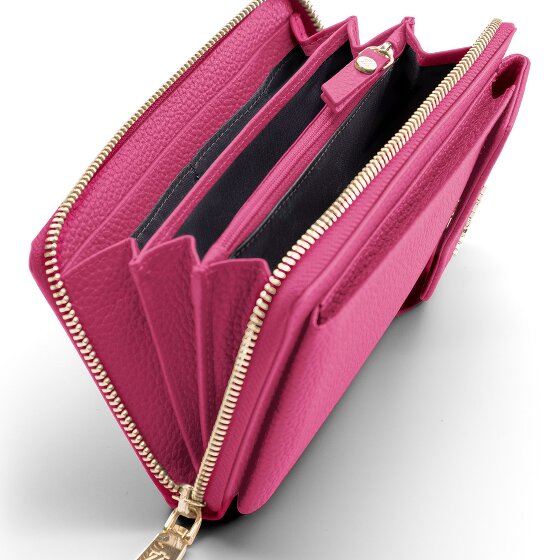 Lazarotti Bologna Portafoglio in pelle con zip Custodia per cellulare in pelle 19 cm