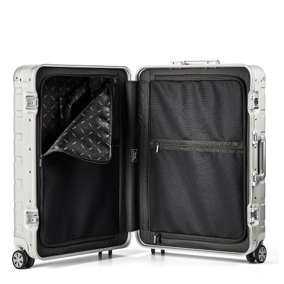 Redolz Set di valigie in alluminio a 4 ruote Pro S+L