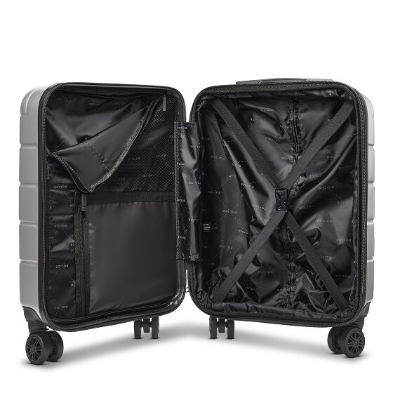 Police Dublin 4 ruote Trolley cabina S 54 cm Vano porta PC espandibile