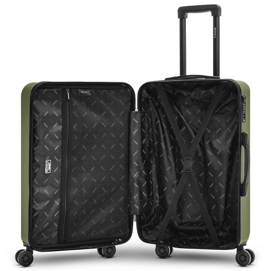 Redolz Essentials 09 3-SET 4 ruote Set di valigie 3 pezzi