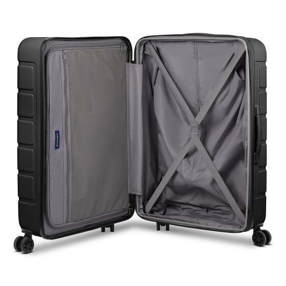 Saxoline Set di valigie Miami a 4 ruote S+L espandibile