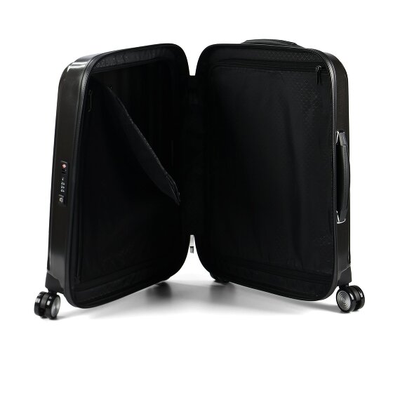 Samsonite Lite-Cube Dlx Chrome 4 ruote Carrello della cabina 55 cm