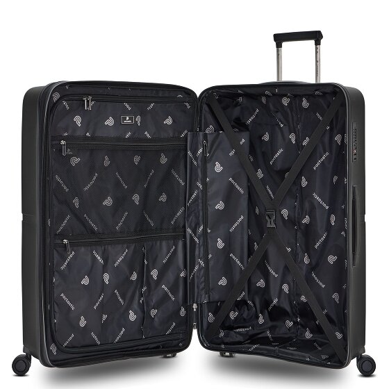 Pactastic Collection 01 Set di valigie a 4 ruote, 3 pezzi, con piega elastica