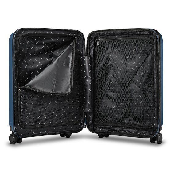 Redolz Set di valigie a 4 ruote Essentials14 Beautycase 4pcs con scomparto per laptop pieghevole ad espansione