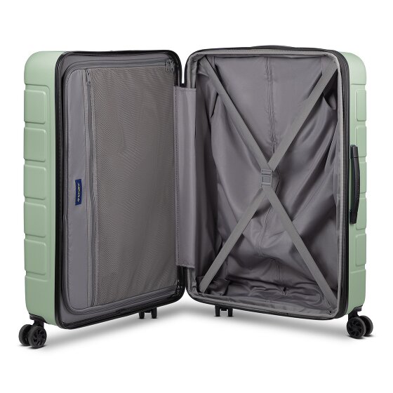 Saxoline Set di valigie Miami a 4 ruote S + L espandibile