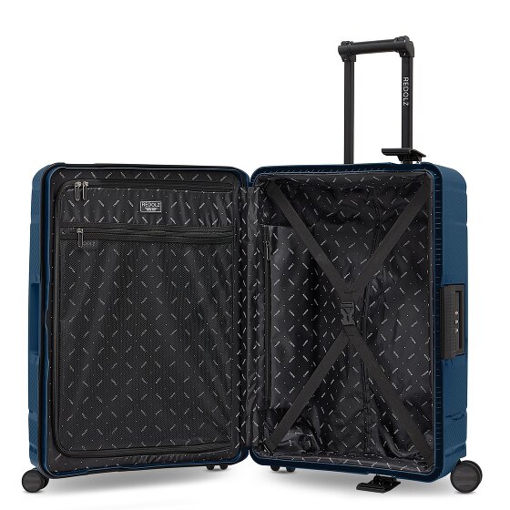 Redolz Set di valigie Essentials 15 a 4 ruote 3 pezzi con chiusura a tre punti