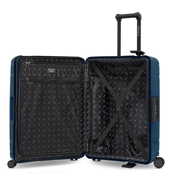 Redolz Set di valigie Essentials 15 a 4 ruote 3 pezzi con chiusura a tre punti