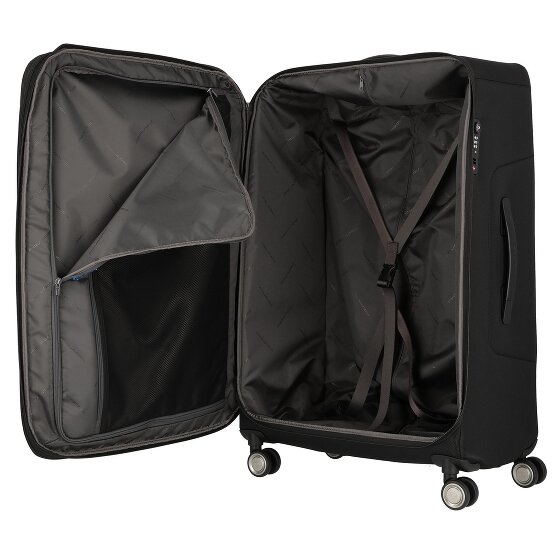 Piquadro Brief 4 ruote Carrello 78 cm con piega di espansione