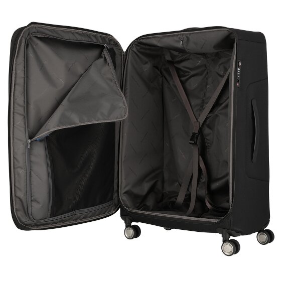 Piquadro Brief 4 ruote Carrello 78 cm con piega di espansione