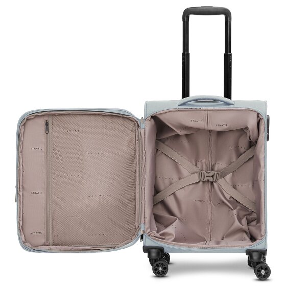 Stratic taska Trolley cabina a 4 ruote S 55 cm con piega a espansione
