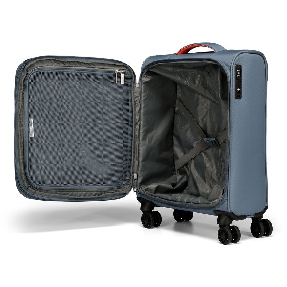 American Tourister Cloudrider 4 ruote Carrello della cabina S 55 cm con piega di espansione