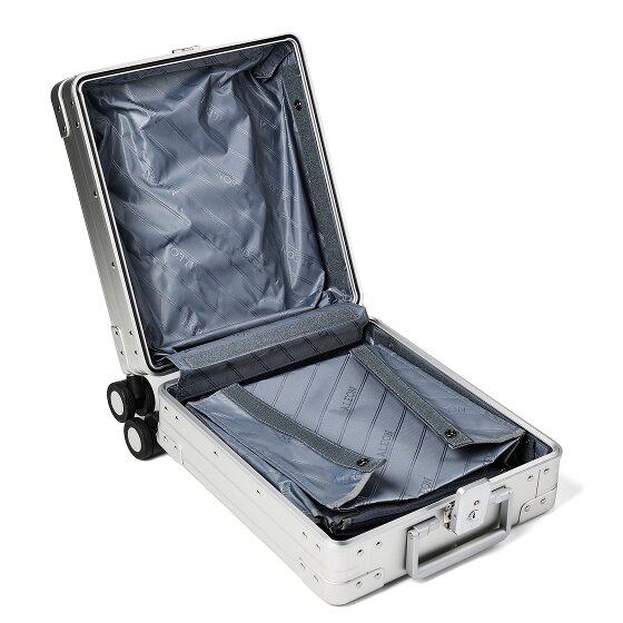 Aleon Trolley cabina Business a 4 ruote in Alluminio, 42 cm, con scomparto per laptop