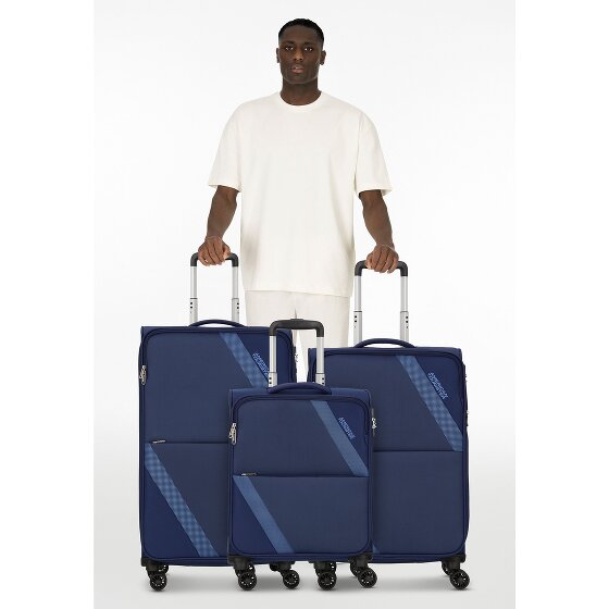 American Tourister Star Max 4 ruote Set di valigie 3 pezzi con piega di espansione