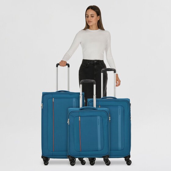 American Tourister Blazing Ride 4 ruote Set di valigie 3 pezzi con piega di espansione