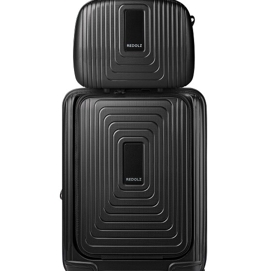 Redolz Set di valigie Essentials 14 2 pezzi trolley da cabina con piega elastica + beauty case
