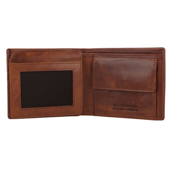 Greenburry Newport Portafoglio Protezione RFID Pelle 11 cm