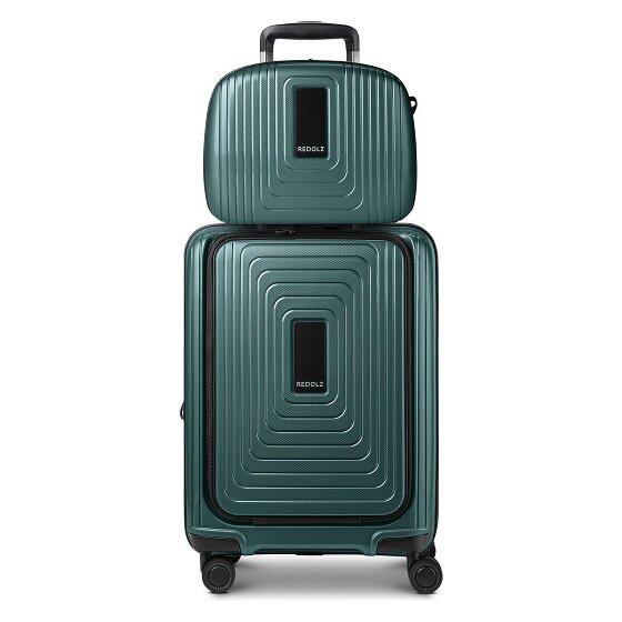 Redolz Set di valigie Essentials 14 2 pezzi trolley da cabina con piega elastica + beauty case
