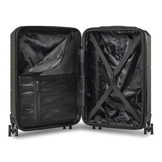 Police London 4 ruote Trolley cabina 55 cm Vano porta PC espandibile