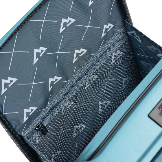 Bergpfeil Travel 4 ruote Carrello della cabina 55 cm Scomparto per laptop con piega di espansione