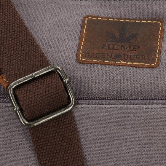 Greenburry Borsa a tracolla in canapa vintage 29 cm