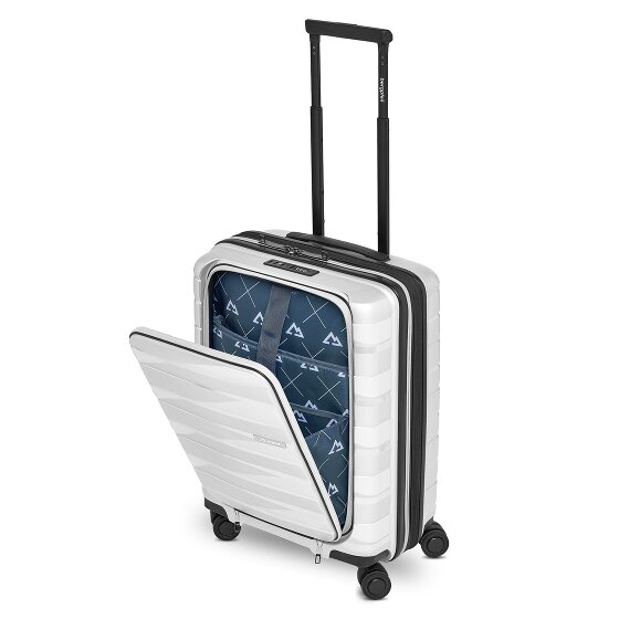 Bergpfeil Travel 4 ruote Carrello della cabina 55 cm Scomparto per laptop con piega di espansione
