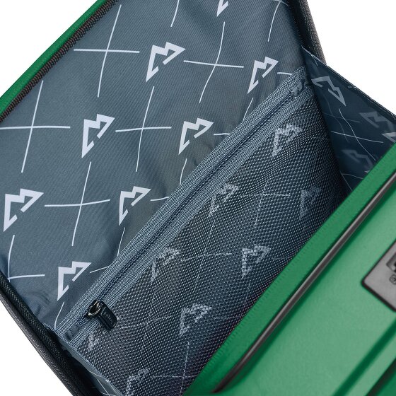 Bergpfeil Travel 4 ruote Carrello della cabina 55 cm Scomparto per laptop con piega di espansione