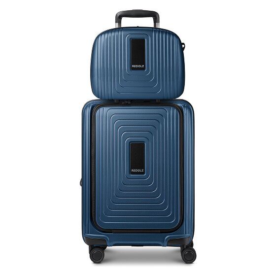 Redolz Set di valigie Essentials 14 2 pezzi trolley da cabina con piega elastica + beauty case