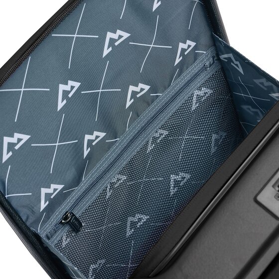 Bergpfeil Travel 4 ruote Carrello della cabina 55 cm Scomparto per laptop con piega di espansione