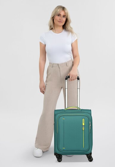 American Tourister Cloudrider 4 ruote Carrello della cabina S 55 cm con piega di espansione