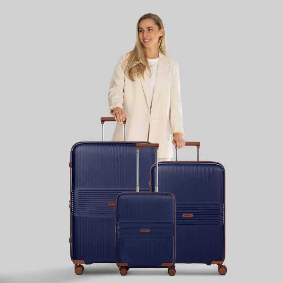 Farmhood Eco Edition 02 4 ruote Set di valigie 3 pezzi con piega di espansione