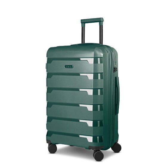 d&n South Dakota 4 ruote Set di valigie 3 pezzi con piega di espansione