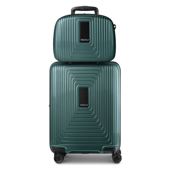 Redolz Set di valigie Essentials 14 2 pezzi trolley da cabina con piega elastica e beauty case
