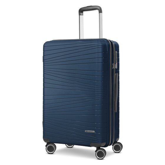 Franky Dallas 3.0 Set di valigie a 4 ruote 3 pezzi con pieghe elastiche