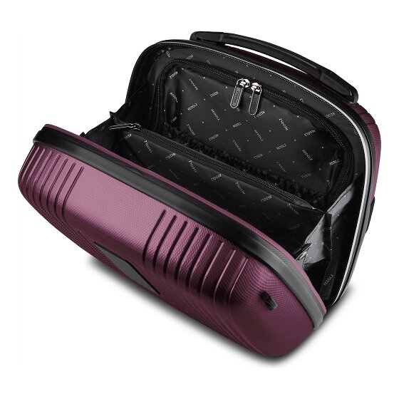 Redolz Set di valigie Essentials 14 a 4 ruote + beauty case 4 pezzi con piega elastica
