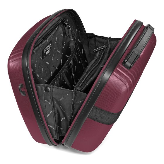 Redolz Set di valigie Essentials 14 a 4 ruote + beauty case 4 pezzi con piega elastica