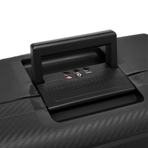 Redolz Set di valigie Essentials 15 a 4 ruote 3 pezzi con chiusura a tre punti